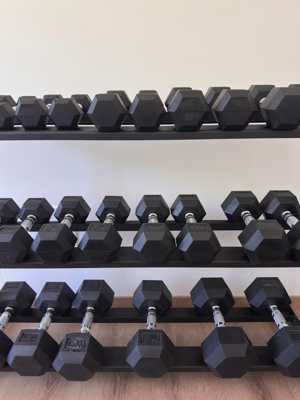 Rack manubri esagonali